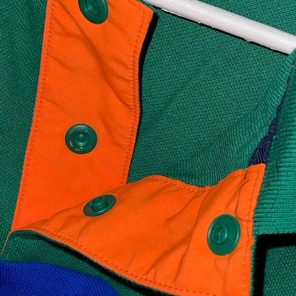 Polo Ralph Lauren Men Color Block Classic Fit R.L CO Chest Zip Mesh Polo Shirt L - Picture 5 of 6